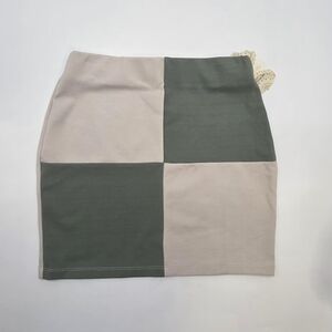Altar'd State Green and Cream Pencil Skirt